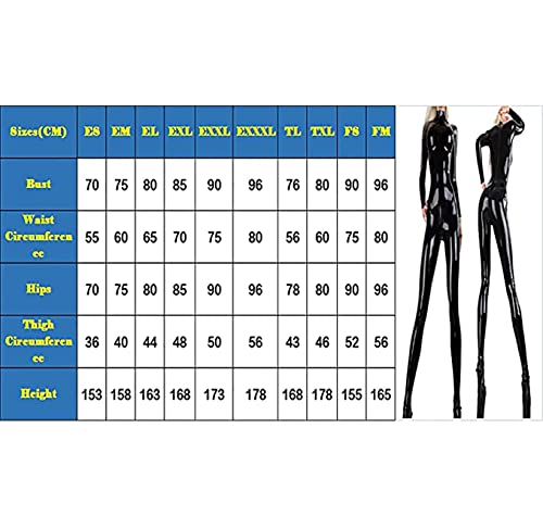 Women's Latex Catsuit Jumpsuit Faux Leather Jumpsuit Front Zipper Crotch Nightclubs Bar Performance Costume