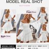 Womens Summer Dresses Square Neck Tie Back Lantern Sleeve Ruffle A-Line Casual Dress
