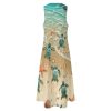 Sea Turtles Women's Maxi Dress Summer Sleeveless Casual Long Dresses with Pockets