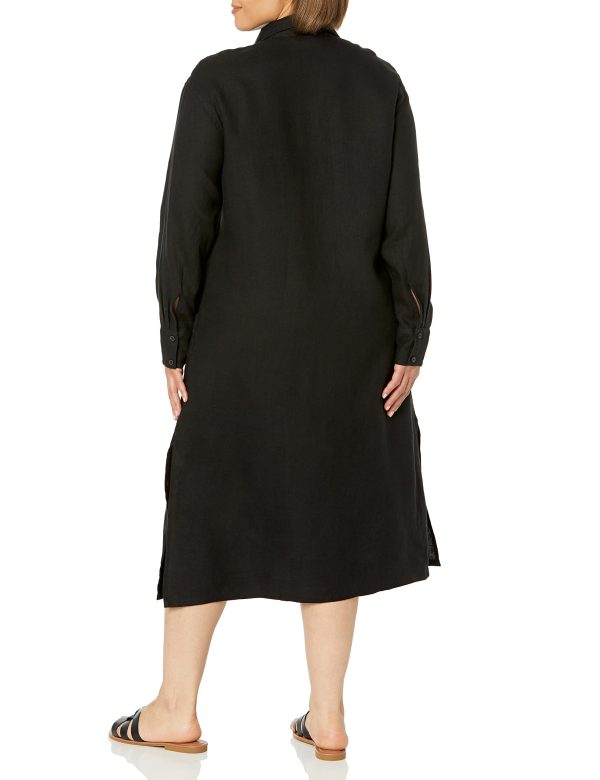 Women's Fiona Relaxed Linen Midi Shirt Dress