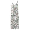 Mahjong Tiles Maxi Dress for Women Summer Casual Sleeveless V Neck Spaghetti Dresses
