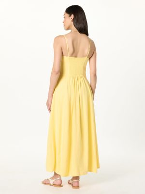 Women's Luna Scoop Neck Linen Maxi Dress