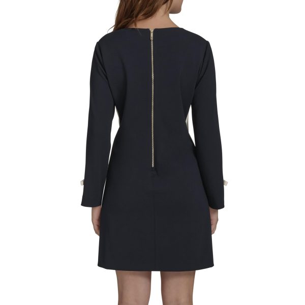 Women's Soft Bow Everyday Shift Dress