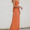 Women Casual Dress Beach Sleeveless V Neck Summer Cutout Spaghetti Straps Formal Maxi Sun Dresses