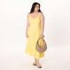 Women's Luna Scoop Neck Linen Maxi Dress