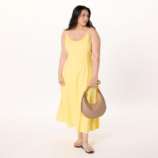 Women's Luna Scoop Neck Linen Maxi Dress