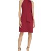Women's Sleeveless Halter Tie Neck Shift Mini Dress
