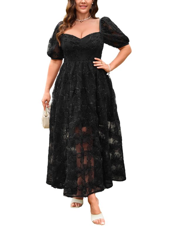 Lace Dresses for Women Wedding Guest Cocktail Semi Formal Party Evening Floral Dresses