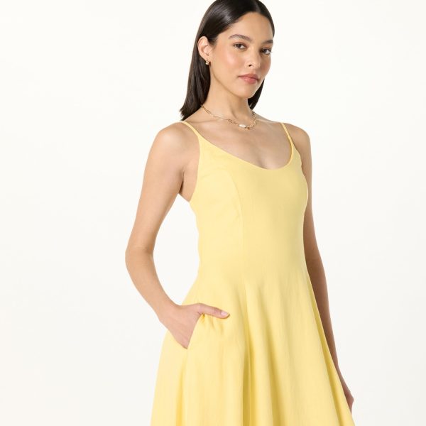 Women's Luna Scoop Neck Linen Maxi Dress