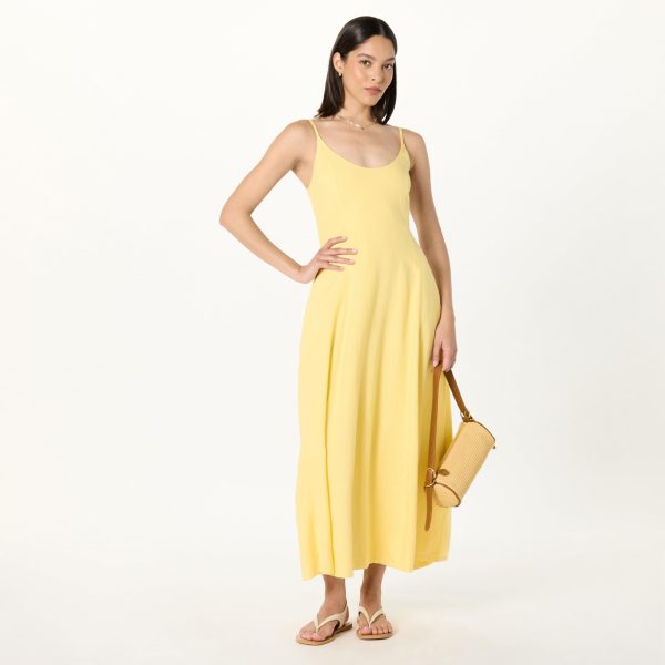 Women's Luna Scoop Neck Linen Maxi Dress