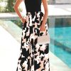 Women Summer Sleeveless Boho Floral Maxi Dress 2025 Scoop Neck Tank A Line Flowy Beach Wedding Vacation Sundress