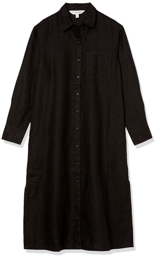 Women's Fiona Relaxed Linen Midi Shirt Dress