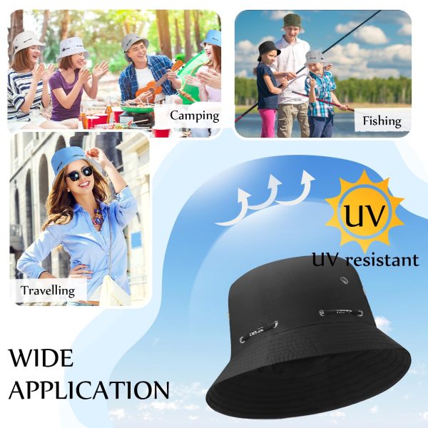 48 Pcs Bucket Hat Bulk for Women Men Fisherman Adjustable Summer Hat UV Protection for Outdoor Fishing Hiking Beach