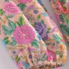 Women Pink Floral Print Beach Bohemian Dresses Mini Dresses Summer Rayon Happie Dress Robe Vestidos