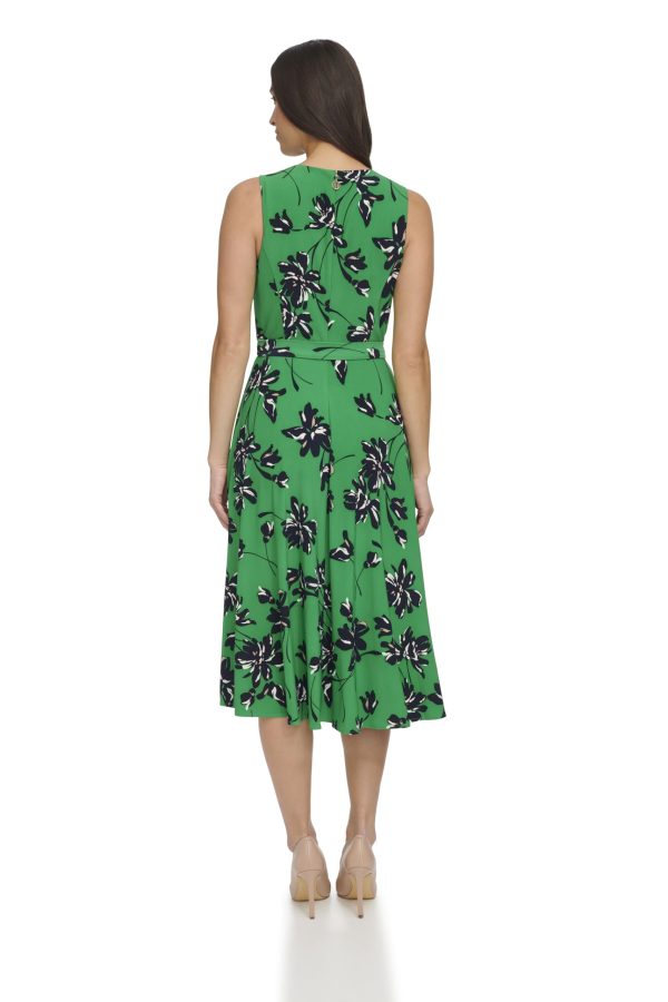 Floral Midi Fit and Flare