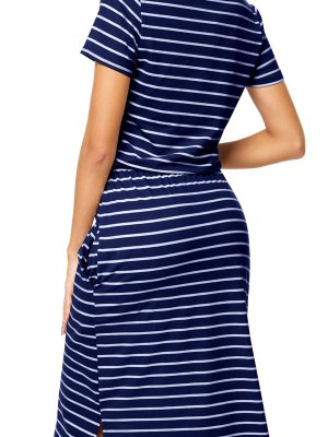 Womens Summer Hide Belly Knee Length Travel Dress Pocket 2025 Spring Short Sleeve Midi Work Casual Teacher Outfits
