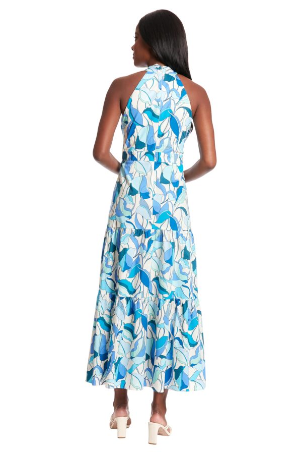 Versatile Criss-Cross Halter Neck, Tiered Maxi Summer Dresses for Women