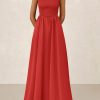 Women's 2025 Summer Maxi Dresses Beach Sundress Casual Spaghetti Strap Smocked Swing A Line Long Flowy Dress