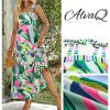 Women's 2025 Summer Sleeveless Floral Print Maxi Dress Strap Square Neck Beach Sun Dress
