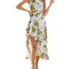 Womens Summer One Shoulder Sleeveless Dresses Floral Flowy Ruffle High Low Wedding Guest Maxi Sundresses