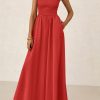 Women's 2025 Summer Maxi Dresses Beach Sundress Casual Spaghetti Strap Smocked Swing A Line Long Flowy Dress