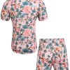 Men's Luxury Casual Button Down Short Sleeve Hawaiian Shirt Suits