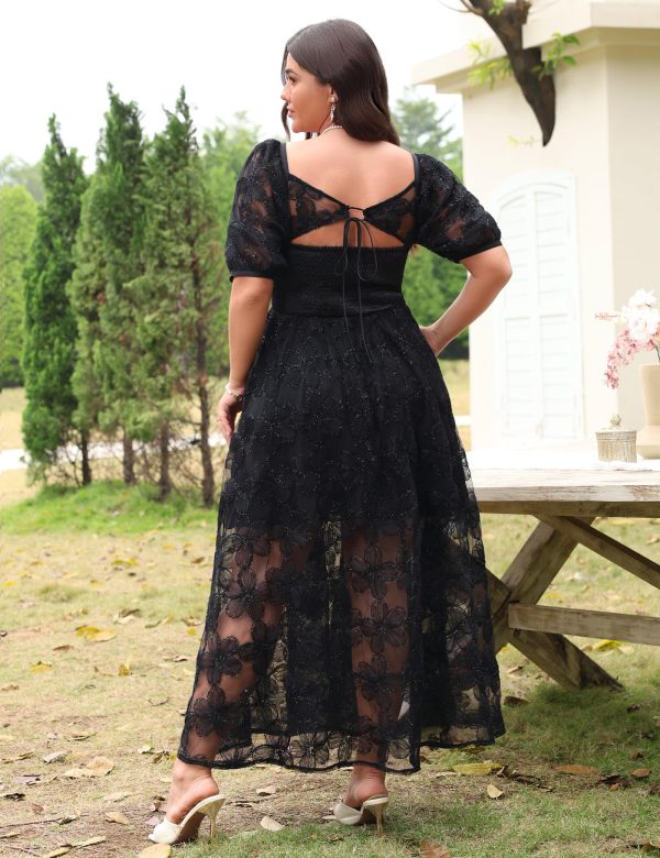 Lace Dresses for Women Wedding Guest Cocktail Semi Formal Party Evening Floral Dresses
