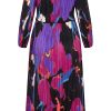 Women's Plus Size Dress-Kaya Print Maxi