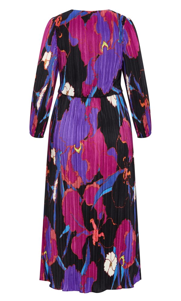 Women's Plus Size Dress-Kaya Print Maxi