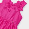Floral Dress for Girls Fuchsia