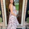 Women's 2025 Summer Floral Boho Dress Square Neck Strapped Swing A Line Sundress Beach Long Maxi Outfits