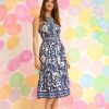 Women's Spaghetti Halter Neck A-line Dress