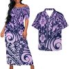 Samoa Couple Outfit Puletasi Samoa Dress Polynesian Shirts for Men Puletasi Samoan Traditional Dress Hawaiian