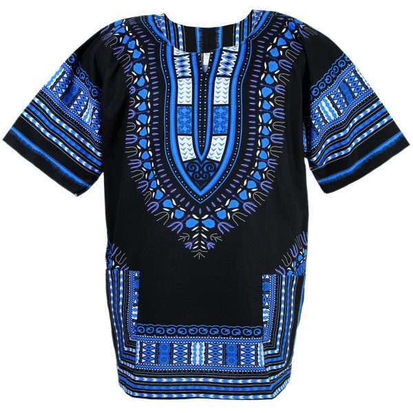African Dashiki Cotton Shirt Men Women Festival Boho Hippie 60's 70's Bohemian