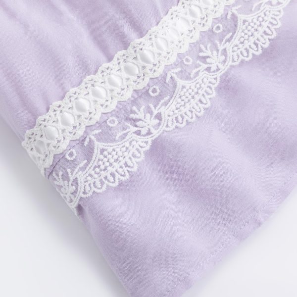 Girl's Summer Dresses, Vintage Purple Heirloom Dress, Puff Sleeve, Light Purple Dress for Girls Kids