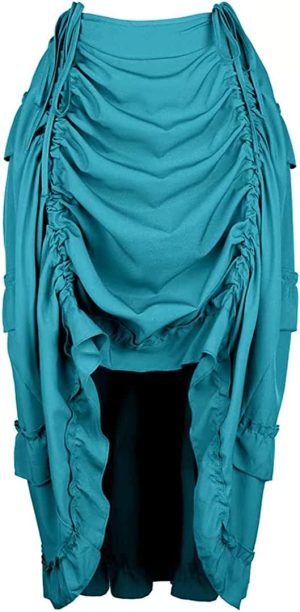 Women's Steampunk Gothic High Low Cyberpunk Victorian Skirt Medieval Renaissance Skirts Cosplay Outfits