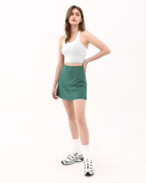 Women's Athletic Tennis Skorts with Pockets Built-in Shorts Golf Active Skirts for Sports Running Gym Training