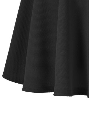 Women's Basic Versatile Stretchy Flared Casual Mini Skater Skirt