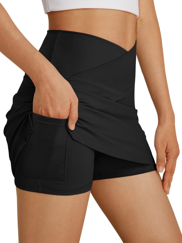 Womens Tennis Skirts with Shorts Underneath Mini Athletic Golf Skorts 2025 Workout Summer Outfits with Pockets