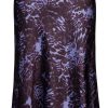Womens Leopard Print Skirt Midi Long Length Silk Satin High Waist Elastic Skirts