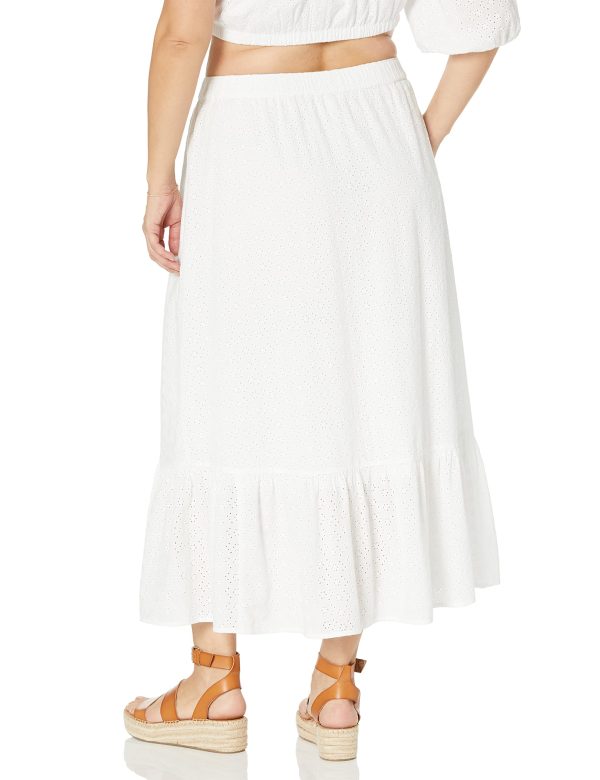 Women's Anupa Cotton Tiered Midi Skirt