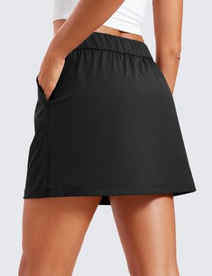 4-Way Stretch Skirts for Women High Waisted Work Casual Golf Tennis Skirt Skorts with 5 Pockets