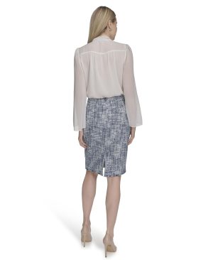 Women's Open Front Tweed Suit Jacket