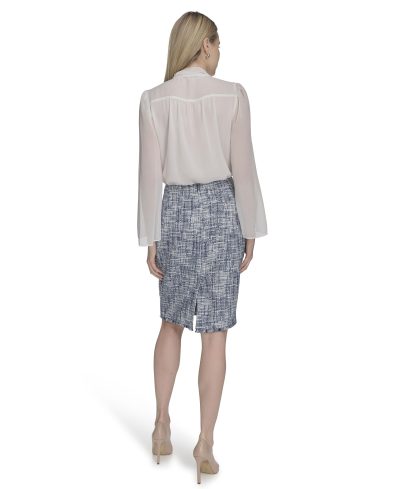 Women's Open Front Tweed Suit Jacket