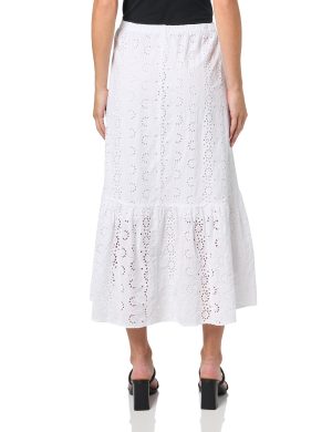 Women's Amelia Cotton Eyelet Mix Skirt