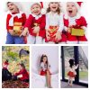 Little Big Girls' High Waist Knitted Flared Pleated Skirt Casual