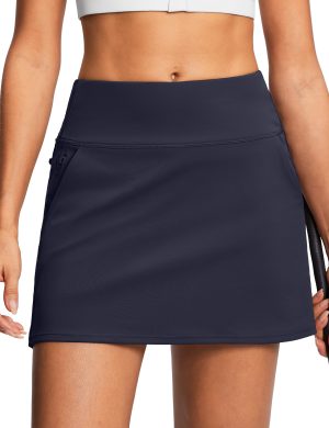 Golf Tennis Skirts for Women with Shorts High Waisted Tummy Control Womens Golf Tennis Pickleball Skirt Anti Slip