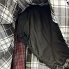 Women's Y2k High Waist Plaid Patchwork Tiered Pleated Asymmetrical Hem Mini Skirt