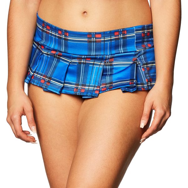Plaid Mini Skirt - Red